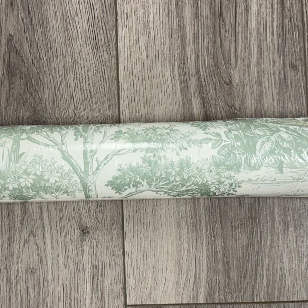 New Walls Republic Green Tropical Foliage Trees 57 sq. ft. Dbl Roll Wallpaper